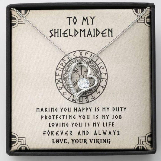 Wife Necklace, Girlfriend Necklace, To My Shieldmaiden Necklace “ Loving You Is My Life Rakva
