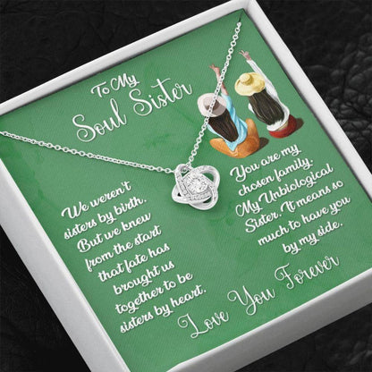 Sister Necklace, To My Soul Sister Necklace, Best Friend Necklace, Unbiological Sister, Bridesmaid Gift