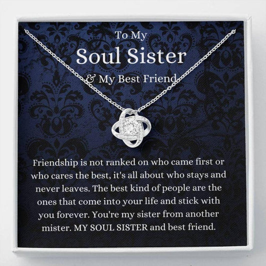Sister Necklace, To My Soul Sister Necklace, Gift For Best Friend, Bestie, Bff, Thank You Gift For Friend