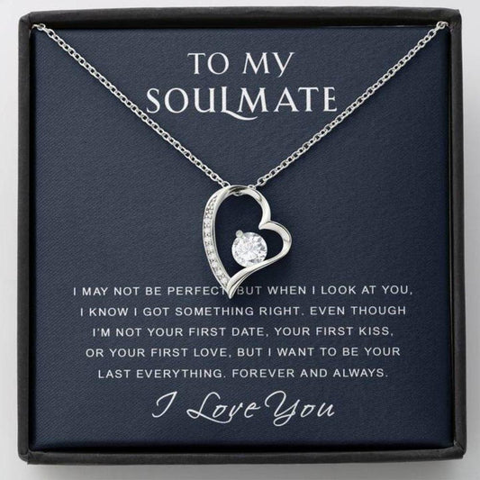 Girlfriend Necklace, Future Wife Necklace, Wife Necklace, To My Soulmate Necklace Gift “ I Got Something Right “  Gift For Wife Girlfriend Future Wife Rakva