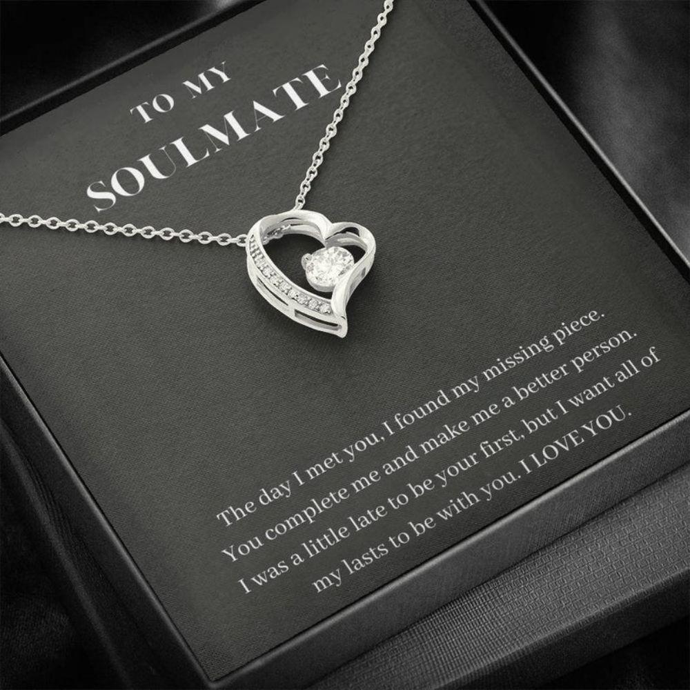 Girlfriend Necklace, Future Wife Necklace, To My Soulmate Necklace, You Complete Me, Gift For Wife, Girlfriend, Fiance, Future Wife
