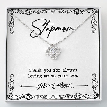 Stepmom Necklace, To My Stepmom Thank You Mom Necklace “ Bonus Mom Gift Mother Day Necklace