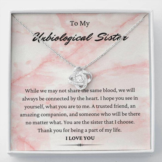 Sister Necklace, To My Unbiological Sister Necklace, Gift For Best Friend Soul Sister Bff Bridesmaid