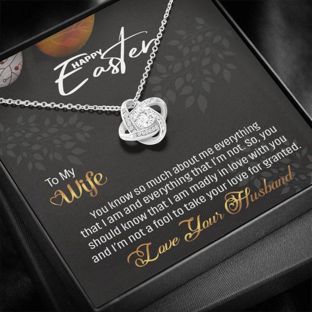 Wife Necklace, To My Wife Necklace, Easter Gift For Wife, Easter Necklace, Easter Gifts For Her