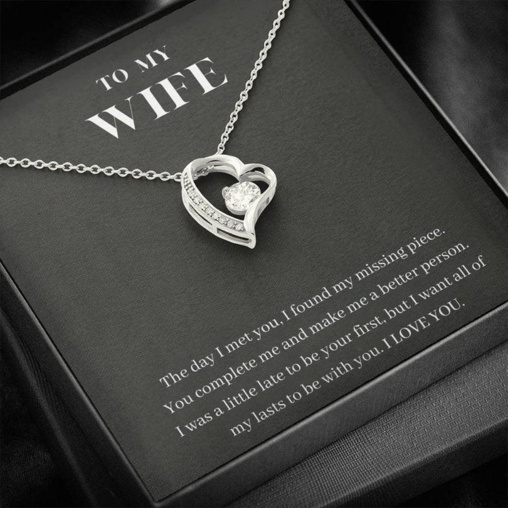 Wife Necklace, To My Wife Necklace, You Complete Me, Birthday Anniversary Gift For Wife