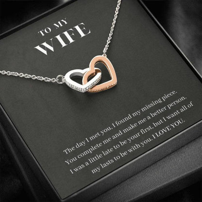 Wife Necklace, To My Wife Necklace, You Complete Me