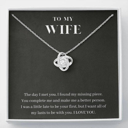 Wife Necklace, To My Wife Necklace, You Complete Me, Wife Birthday Anniversary Gift From Husband