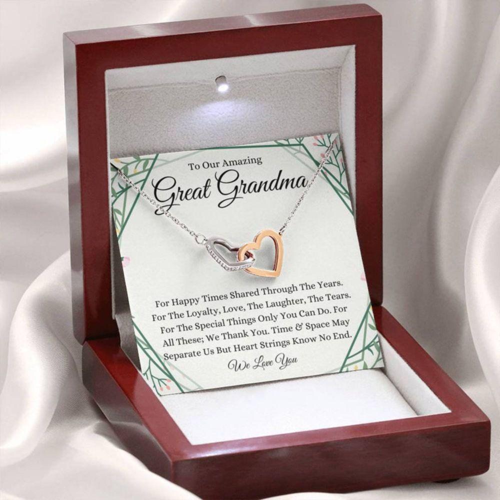 Grandmother Necklace, To Our Amazing Great Grandma Necklace, Gift For Grandmother From Grandchildren