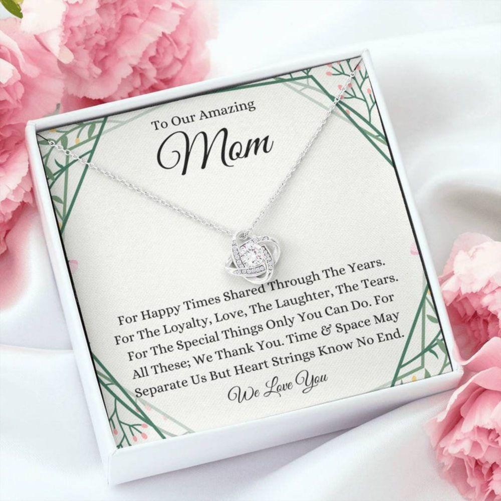Mom Necklace, To Our Amazing Mom Necklace, Gift For Mom From Daughter Son
