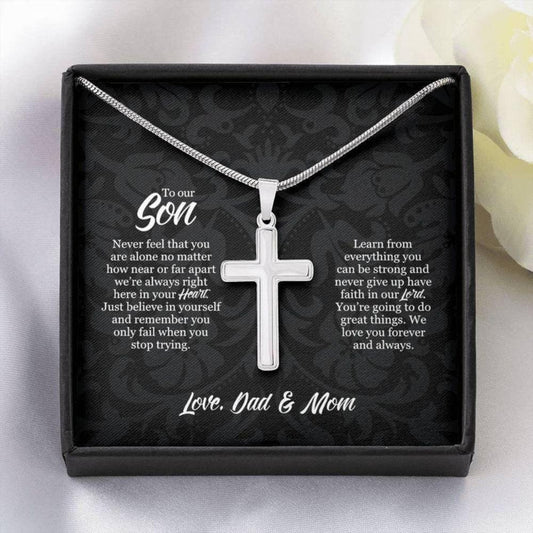 Son Necklace, To Our Son Necklace From Dad And Mom, Son Christmas Gifts, Confirmation Gift For Boys Rakva