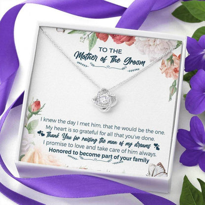 Mother-In-Law Necklace, To The Mother Of The Groom Necklace “ The Man Of My Dreams  “ Mother-In-Law Gift