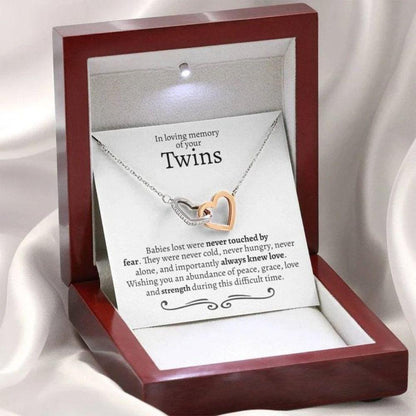 Twin Miscarriage Gift Necklace, Gift For Miscarriage, Loss Of Twins, Gift For Loss Of Babies, Condolence Gift For Miscarriage