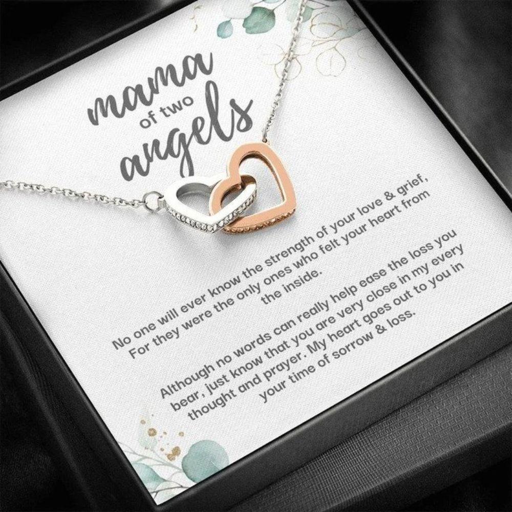 Twins Miscarriage Gift Necklace, Loss Of Babies Gift, Twin Angel Baby Gift, Loss Of Pregnancy, Miscarriage Keepsake, Miscarriage Jewelry