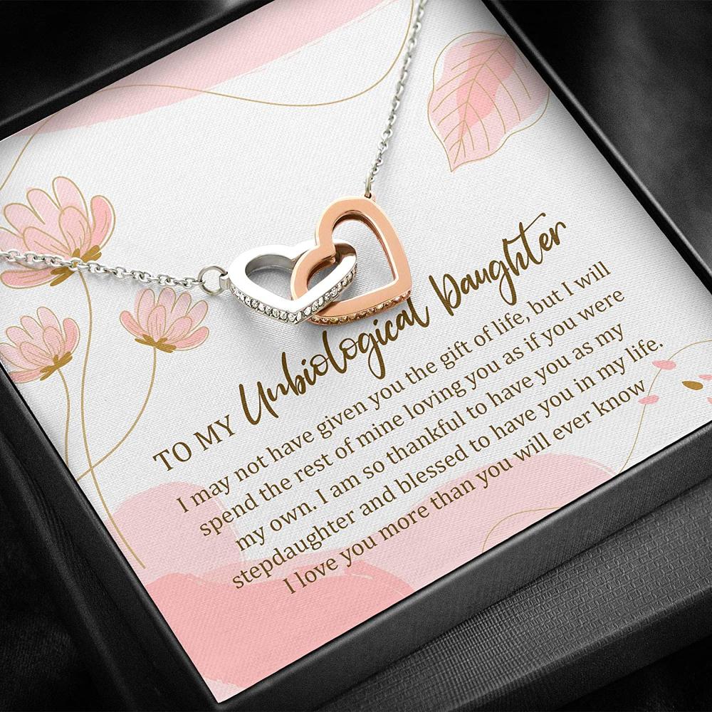 Daughter Necklace, Stepdaughter Necklace, Unbiological Daughter Necklace “ Step Daughter Gift Bonus Daughter Gift