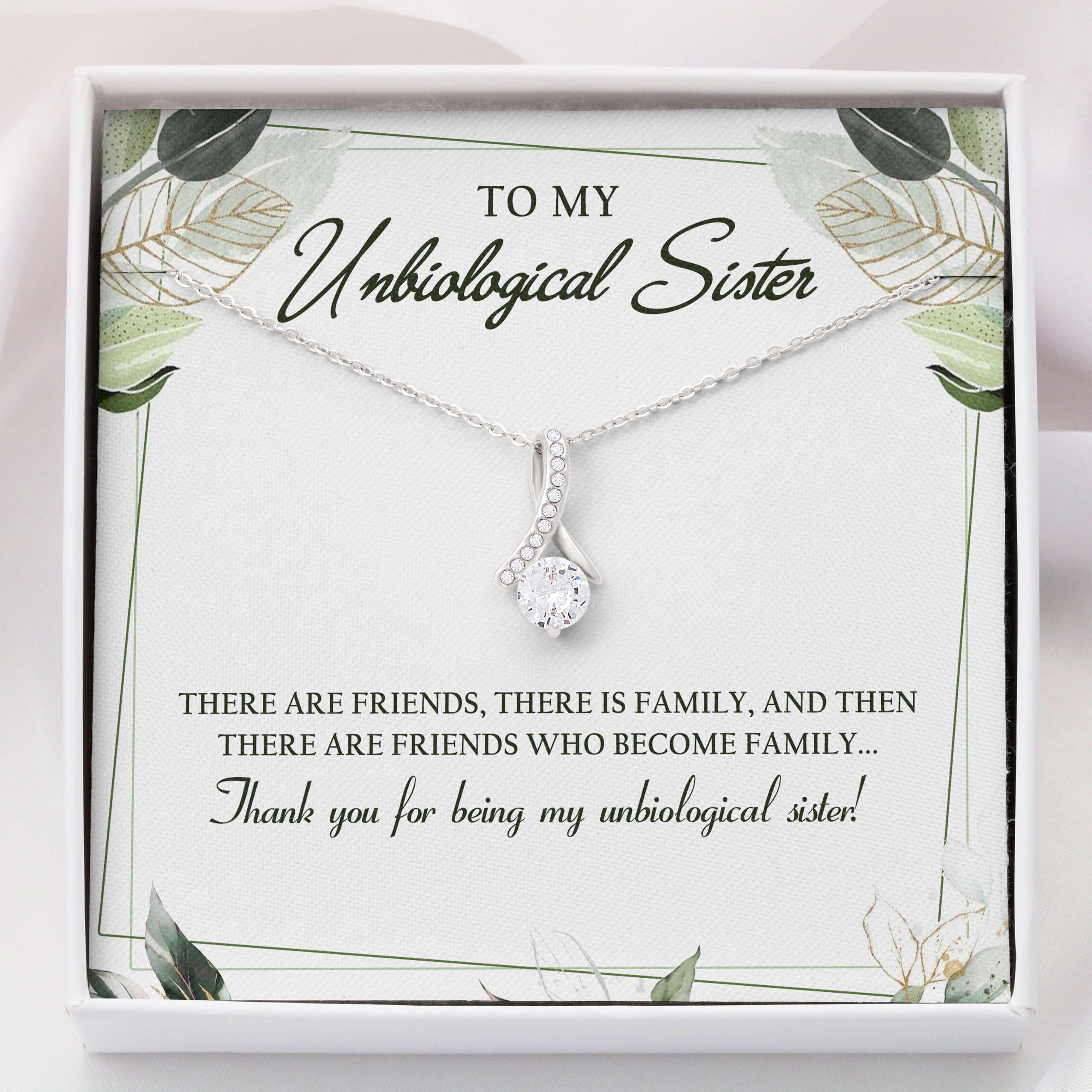 To My Unbiological Sister | So Glad God Brought You | Cross Necklace - Eve  & Amy