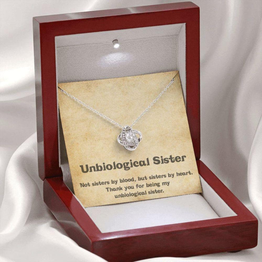 Sister Necklace, Unbiological Sister Necklace, Gift For Best Friend, Bestie, Bff, Soul Sister, Sister In Law
