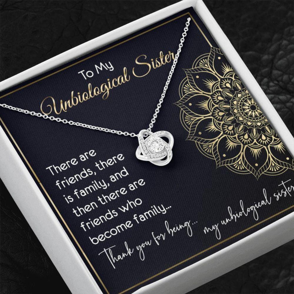 Sister Necklace, Unbiological Sister Necklace, Gift For Best Friend Soul Sister Bridesmaid Bff Sister In Law Mandela