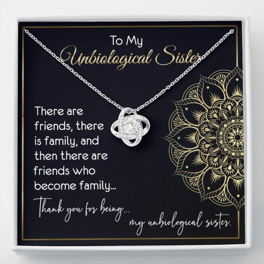 Sister Necklace, Unbiological Sister Necklace, Gift For Best Friend Soul Sister Bridesmaid Bff Sister In Law Mandela