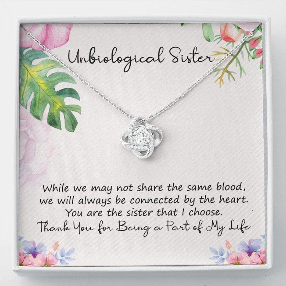 Sister Necklace, Unbiological Sister Necklace, Gift For Best Friend Soul Sister Bridesmaid Bff Sister In Law
