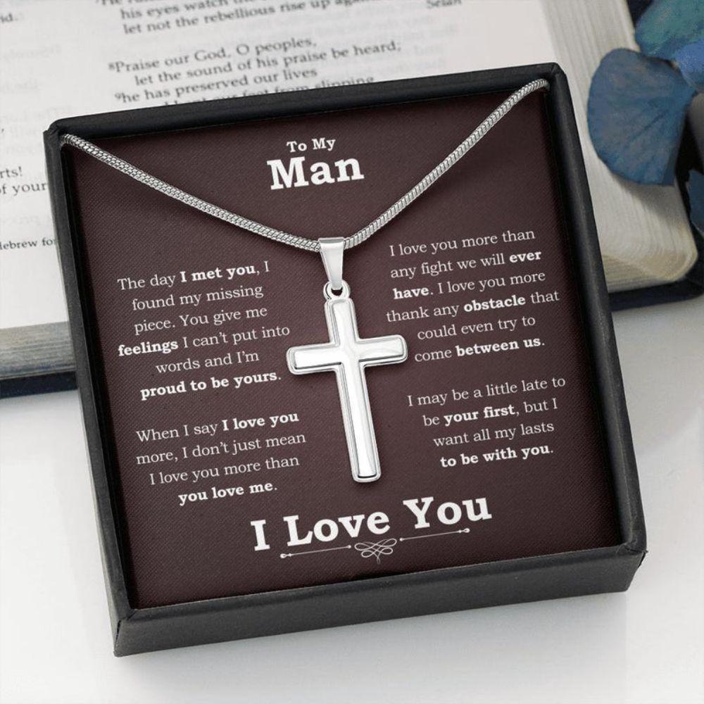Boyfriend Necklace, Valentines Necklace Gift For Him, Thoughtful Gifts For Boyfriend, Boyfriend Anniversary