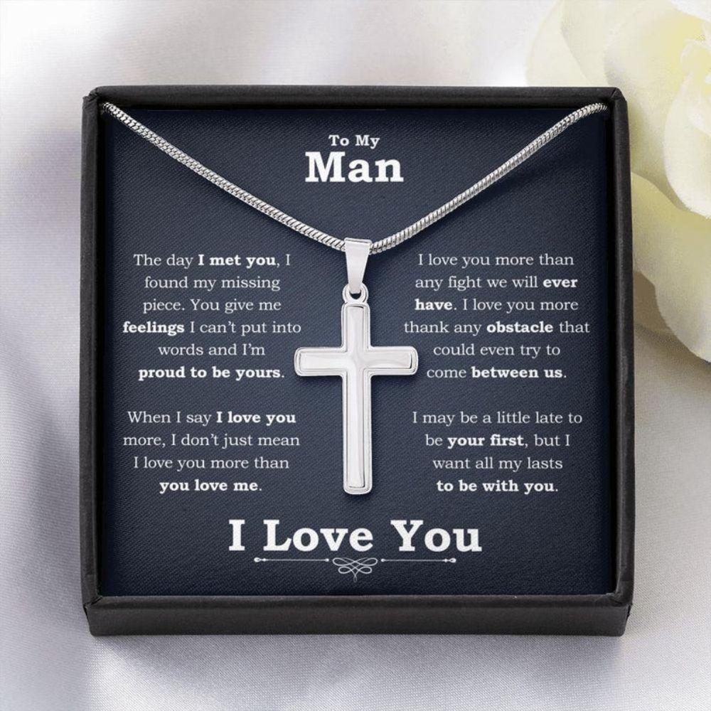 Boyfriend Necklace, Valentines Necklace Gift For Him, Thoughtful Gifts For Boyfriend, Boyfriend Anniversary