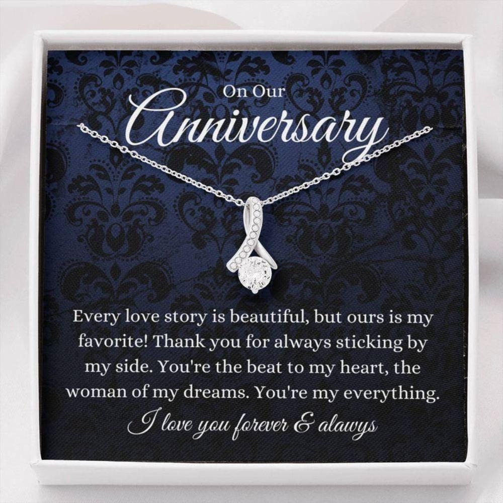 Wife Necklace, Wife Anniversary Gift Necklace, Girlfriend Anniversary, Gift For Wife