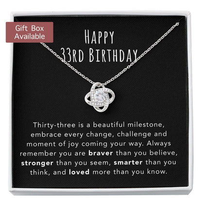Wife Necklace, 33rd Birthday Necklace Gift For Women, 33rd Birthday Necklace Gift For Her, 33rd Birthday Jewelry, 33 Year Old Gift