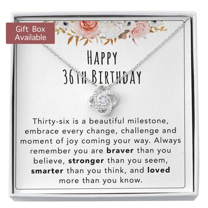 Wife Necklace, 36th Birthday Necklace Gift For Women, 36th Birthday Jewelry, 36 Year Old Gift