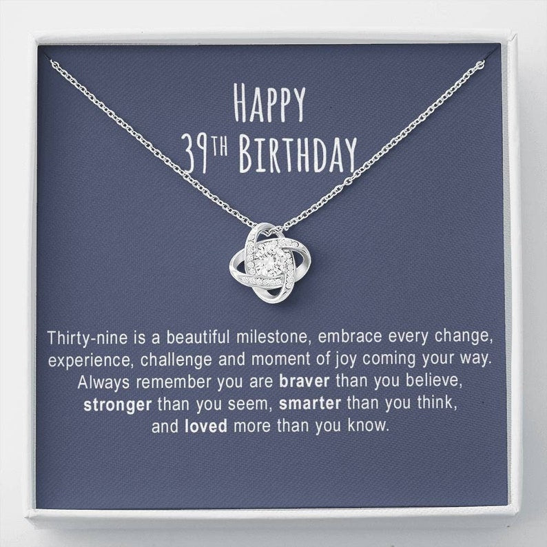 Wife Necklace, 39th Birthday Necklace Gift For Her, 39th Birthday Necklace Gift For Women, 39th Birthday Jewelry