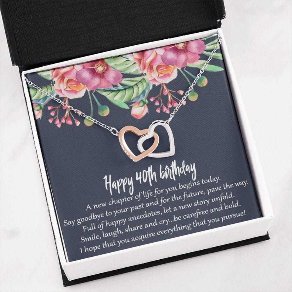 Wife Necklace, Friend Necklace, 40th Birthday Necklaces For Women, 40th Birthday Jewelry, 40 And Fabulous, Happy 40th Birthday, 40th Birthday Friend, 40th Gift For Her