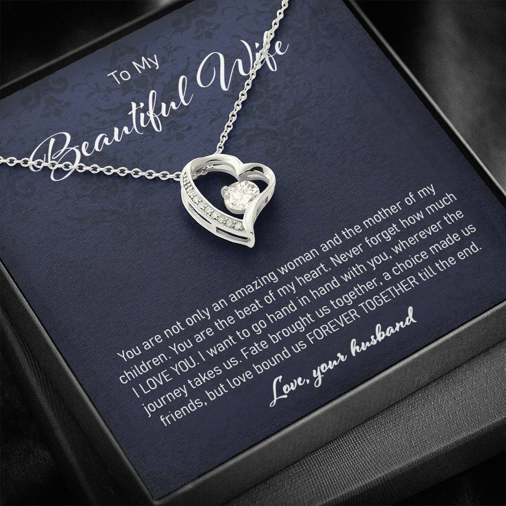 Wife Necklace, Gift For Wife Forever Love Necklace