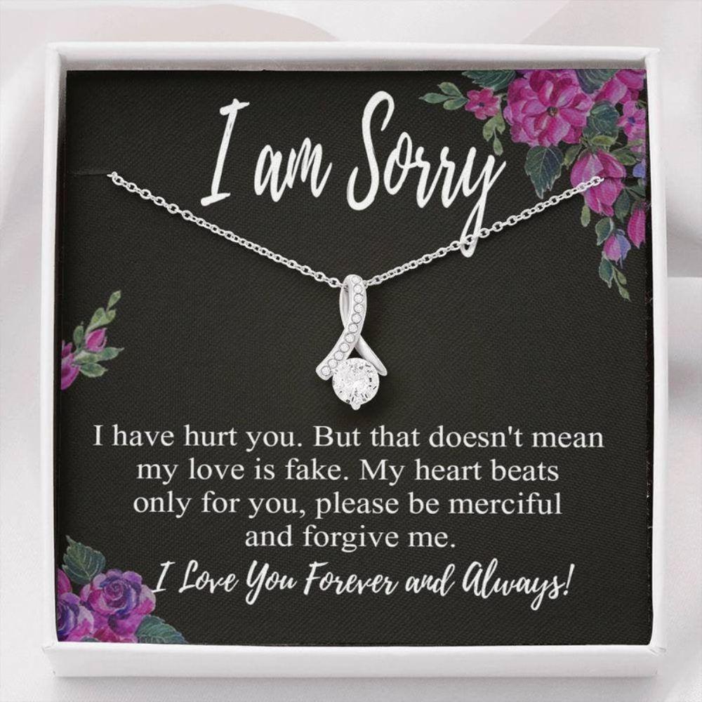 Wife Necklace, Girlfriend Necklace, Apology Gift For Her, Alluring Necklace, Apology Gift, Forgiveness Gift, Sorry Gift For Wife, For Girlfriend, For Daughter, Say Sorry