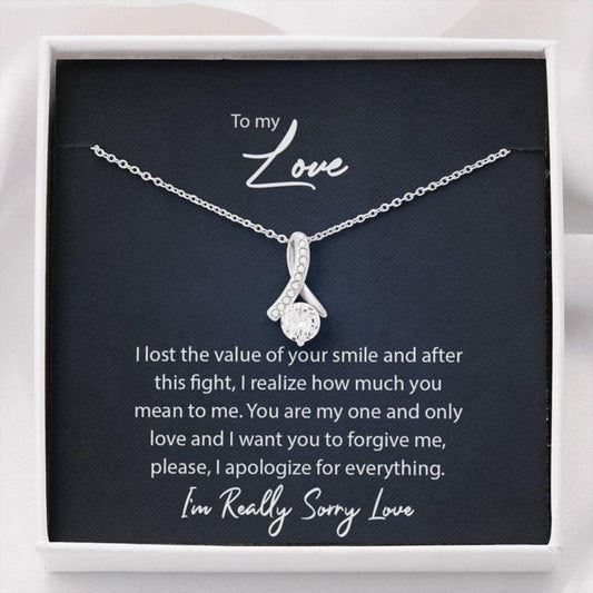 Wife Necklace, Girlfriend Necklace, Apology Gift For Her, I'm Sorry Gift Necklace For Her, Sorry Gift For Wife, Forgive Necklace For Girlfriend