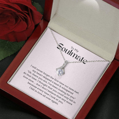 To My Soulmate Necklace, Valentines Day Gift For Her - 925
