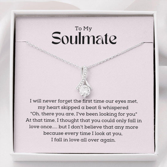 Wife Necklace, Girlfriend Necklace, To My Soulmate Necklace, Soulmate Gifts For Her, Valentines Day Gift For Wife