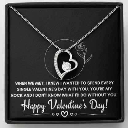 Wife Necklace, Girlfriend Necklace, Valentine's Day Necklace Gift For Her, Happy Valentine's Day Necklace