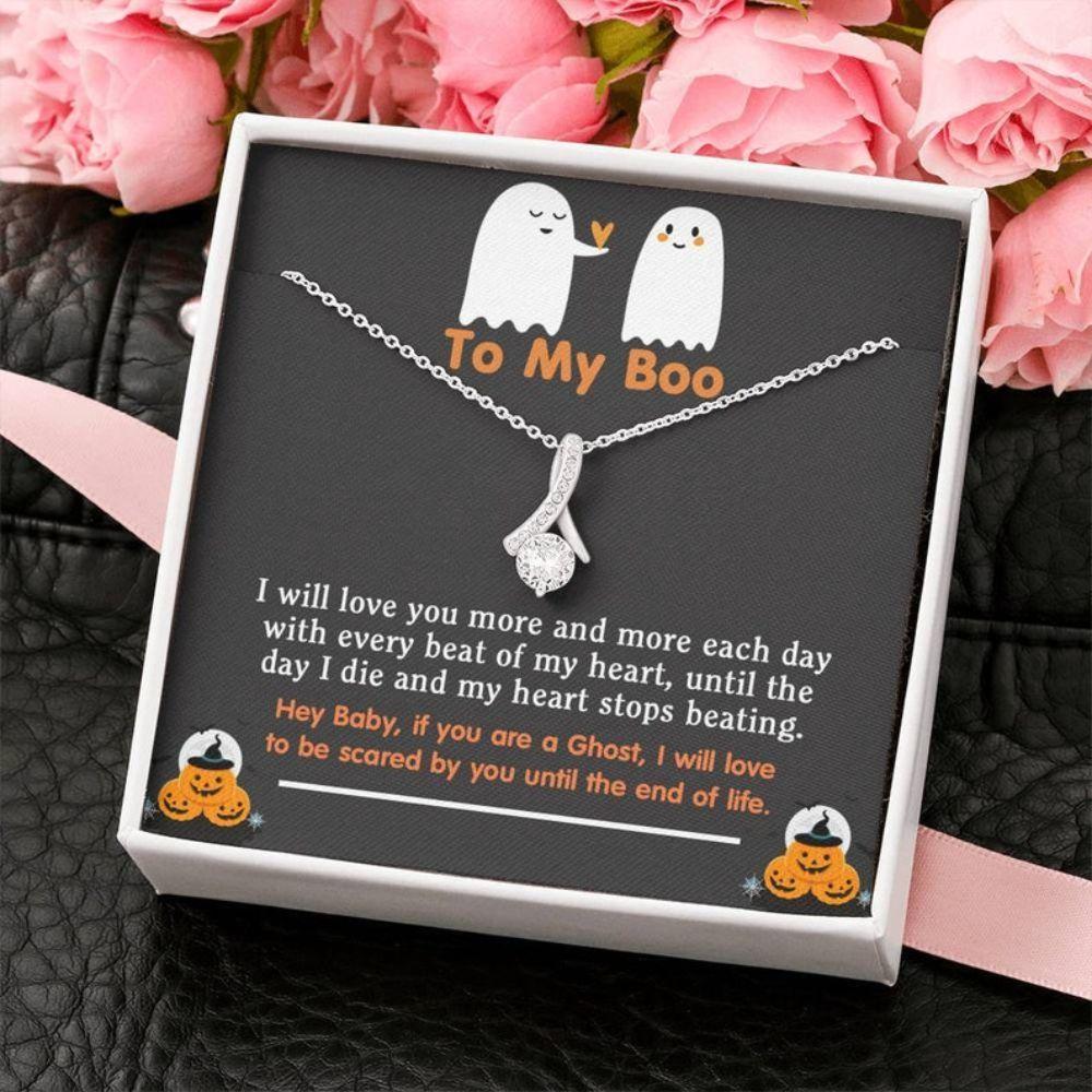 Wife Necklace, Halloween Jewelry For Wife, Halloween Necklace For Women, Wife Gift For Halloween, Halloween Gifts For Future Wife