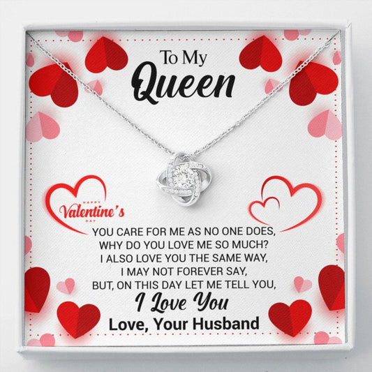 Wife Necklace, My Queen Valentines Day Gift For Wife From Husband, Wife Necklace Gift, Wife Valentines Day