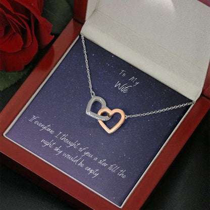Wife Necklace “ Necklace For Wife “ Gift Necklace With Message Card Star Wife
