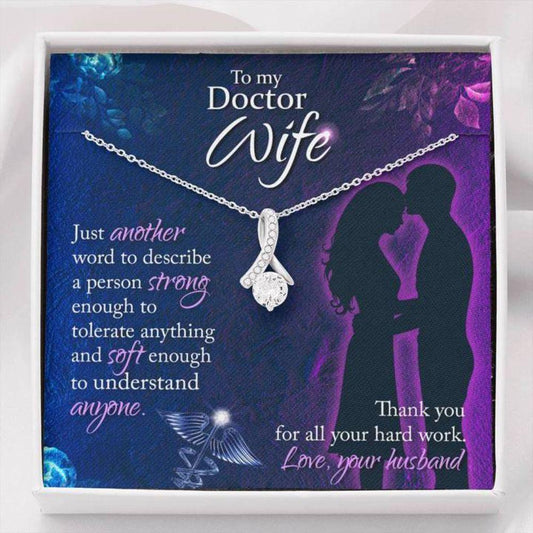 Wife Necklace - Necklace For Wife - To My Doctor Wife Beauty Necklace