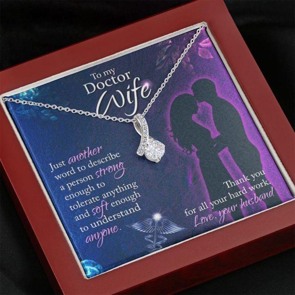 Wife Necklace “ Necklace For Wife “ To My Doctor Wife Beauty Necklace