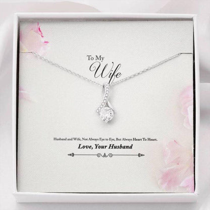 Wife Necklace - Necklace For Wife - To Wife Heart To Heart The 