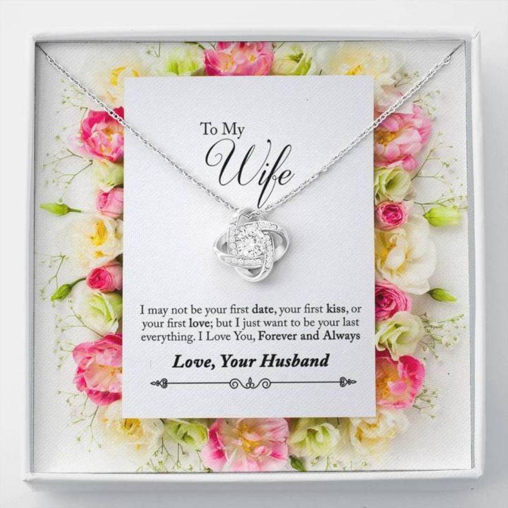 Wife Necklace - Necklace For Wife - To Wife Last Everything Stronger Together