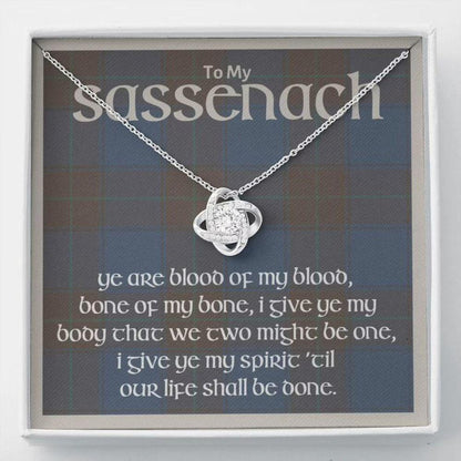 Wife Necklace, Outlander Necklace Gifts, Sassenach, Outlander Jewelry, My Sassenach, Celtic Love Knot