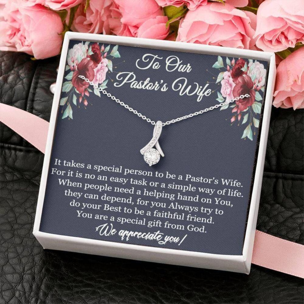 Wife Necklace, Pastor's Wife Appreciation Necklace, Christian Pastor's Wife Gift, Priest Wife Gift, Christmas Necklace For Pastor's Wife, Preacher Wife Gift