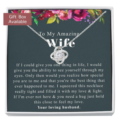 Wife Necklace, To My Amazing Wife Necklace, Wife Birthday Necklace Gift, Wife Gift From Husband, Wife Mother's Day Necklace Gift