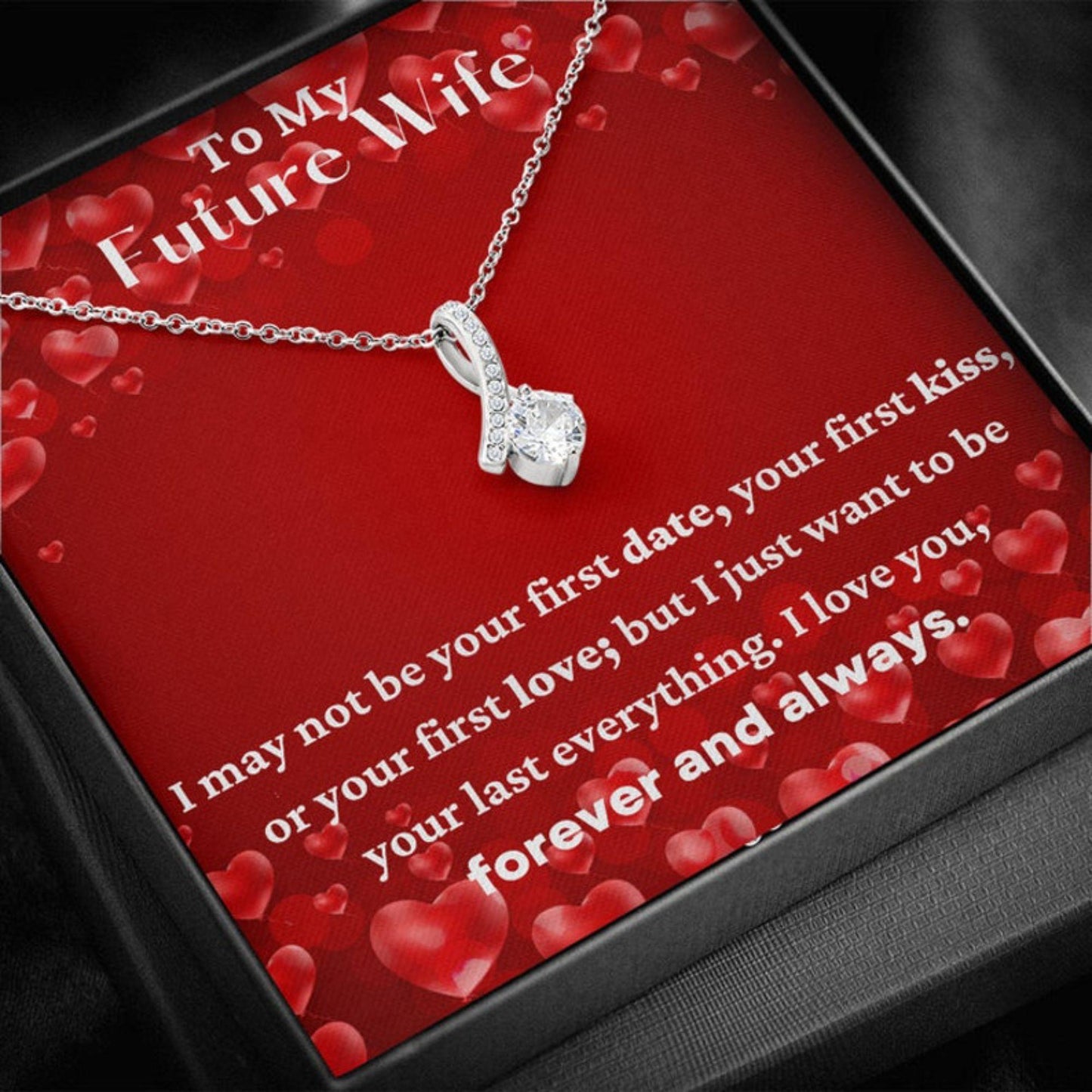 Wife Necklace, To My Future Wife Alluring Beauty Valentines Day Necklace Gift