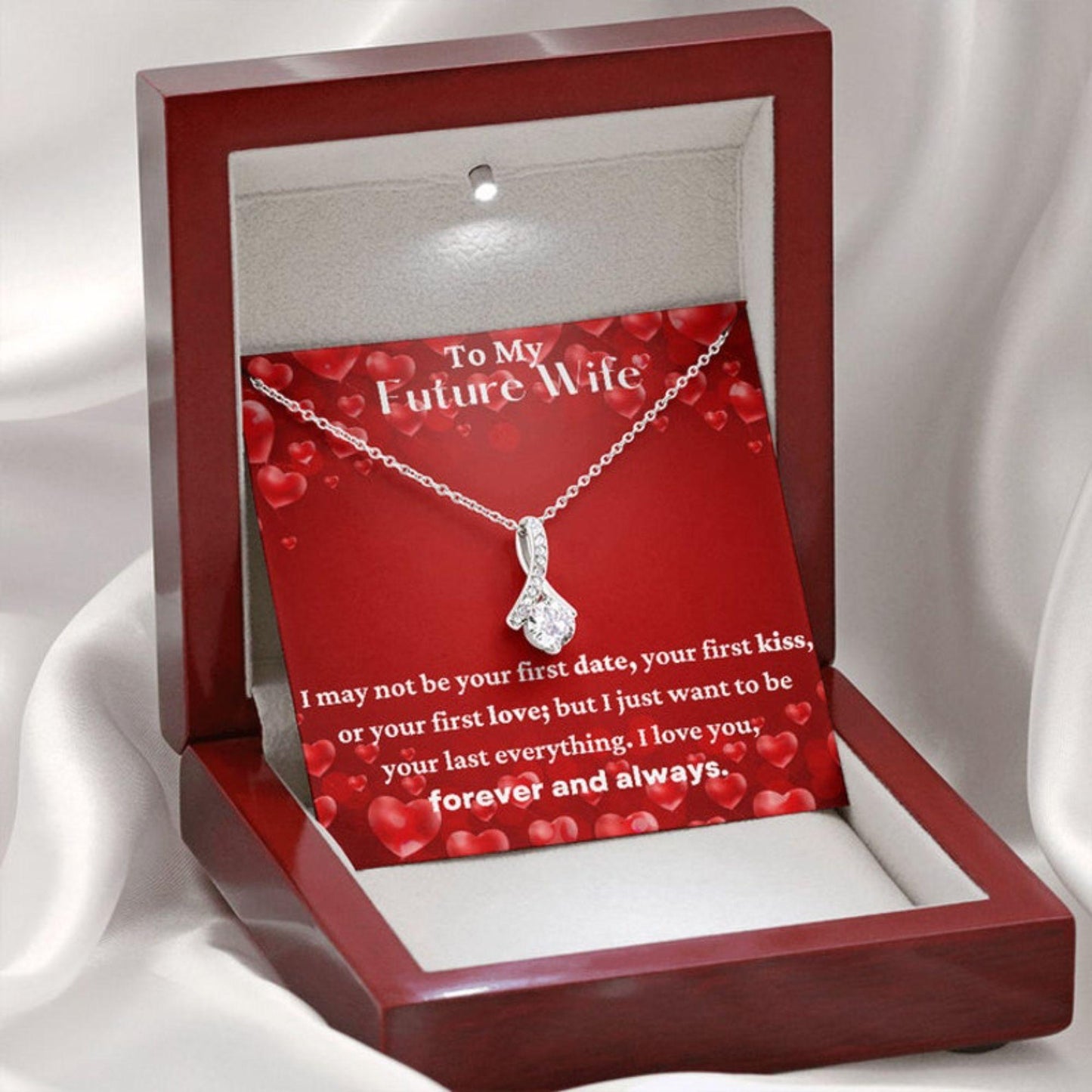 Wife Necklace, To My Future Wife Alluring Beauty Valentines Day Necklace Gift