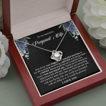 Wife Necklace, To My Pregnant Wife Gift Necklace, Sentimental Gift For Pregnant Wife, To Expecting Mom Gift, Pregnancy Present For Wife From Husband