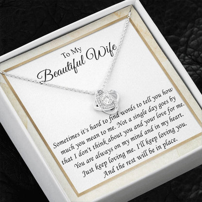 Wife Necklace, To My Wife Necklace, Anniversary Necklace For Wife, Gift For Wife, Wife Necklace, Wife Birthday Necklace, Valentines Day Gift For Wife